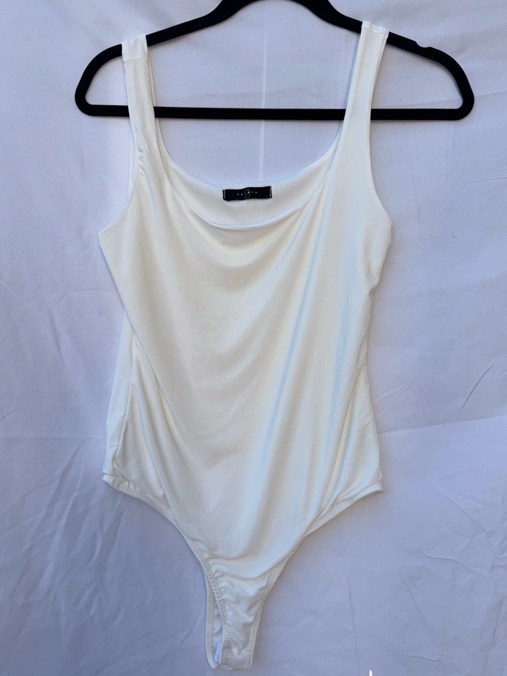 21 Saints Ivory Scoop Neck Tank Top Body Suit Medium